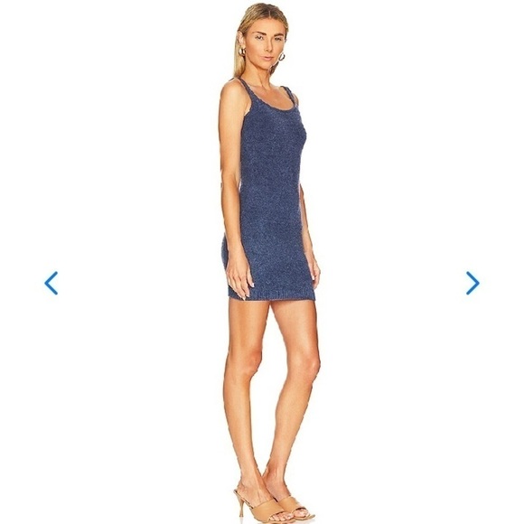 Lovers + Friends x Revolve Ashley Knit Chenille Mini Dress in Dark Blue - Picture 3 of 11